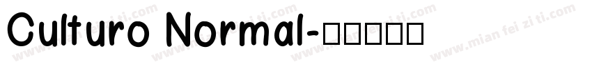 Culturo Normal字体转换